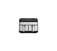 Cecotec Friteuse sans Huile Cecofry Advance 9000 Inox. Air Fryer 2800W, 2 Plateaux 4,5L, Double Température, Température ajustable de 80-200 ºC, 7 Programmes, Ecran tactile multifonctions