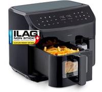 Friteuse à air chaud - MEDION MD11760 - 2 paniers indépendants - 8,7L - 2600W - 200°C - 9 Programmes - Noir noir G