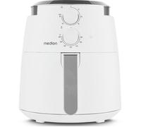 Friteuse à air chaud - MEDION - MD13020 - Airfryer - 1500 watts - Minuterie 60 min - Jusqu'à 200°C - 4,7 L - Blanc