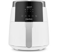 Friteuse à air chaud - MEDION - MD13030 - Digitale - Airfryer - 1500 watts - Minuterie 60 min - Jusqu'à 200°C - 4,7 L - Blanc
