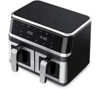 Friteuse à air chaud,OMOZUN,friteuse électrique,friteuse multifonction,grande capacité de 9 L,fenêtre transparente,écran tactile,80-200 °C noir