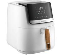 Friteuse à air chaud Sencor SFR 6551WH-EUE3 Vita - Prête en 3 min - Ne chauffe pas au toucher - Design bois - 6,5 L - Blanc