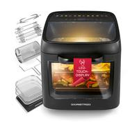 Friteuse à air chaud XXL 12,5 L Airfryer broche rotative fenêtre de...