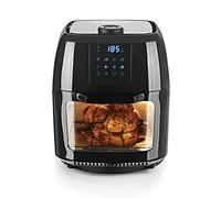 Friteuse à air chaud XXL 9 litres Friteuse sans huile, friteuse, four et grill rotatif en un 8 programmes et accessoires [noir]