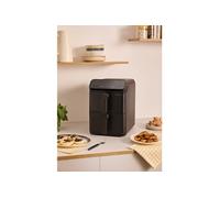 FRITEUSE À AIR DOUBLE EMPILAGE - Friteuse à air double hauteur de 11,2 L avec contrôle indépendant Noir