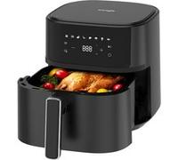 Friteuse à air Iceagle 6,5L XL, Noir, intérieur métal, 1700W, 8 programmes, écran numérique