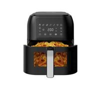 Friteuse à air Iceagle, 8,5L XXL, fenêtre, noire, 7 programmes, 1700W, 55dB