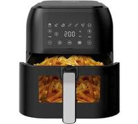 Friteuse à air Iceagle, 8,5L XXL, fenêtre, noire, 7 programmes, 1700W, 55dB