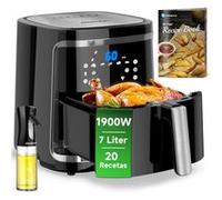 Friteuse à air intelligente sans huile Aigostar Smart Cube 1900W, 7L. Mode manuel, écran tactile LED, 7 fonctions préréglées avec maintien au chaud et mode manuel. Connexion Wifi. Sans BPA. G