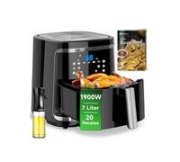 Friteuse à air intelligente sans huile Smart Cube 1900W, 7L. Mode manuel, écran tactile LED, 7 fonctions préréglées avec maintien au chaud et mode