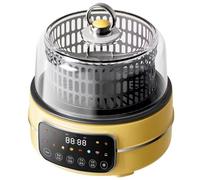 Friteuse à air multicuiseur avec contrôle de la température 80-200 ℃ et minuterie de 120 min, affichage numérique, chauffage circulant à 360° pour la maison, la cuisine et le restaurant