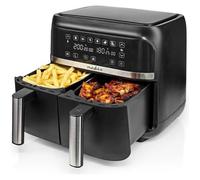 Friteuse à Air - NEDIS - KAAFD350EBK - 2 paniers de 3,8 L - 2850 W - Numérique Noir