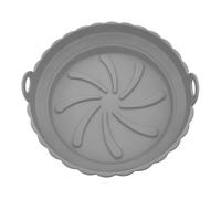 Friteuse à air - Pot en silicone pour friteuse à air - Liner d'air rétractable en silicone - Plateau de cuisson à la maison avec poignée double face pour ailes de poulet