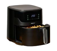 alpina Air Fryer 6L Numérique - Airfryer pour 4 à 6 personnes - Friteuse Sans Huile avec Température Réglable de 80°C à 200°C - Minuterie jusqu'à 60 minutes - Noir