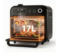 Friteuse à air sans huile Air fryer Urbiola 17L XXL Double Zone avec Fenêtre Visible - Vapeur Intégrée, 18 Programmes, 1400W