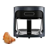 Friteuse à air sans huile avec 6 préréglages - Friteuse électrique multifonction de 6L, température réglable pour une cuisson rapide et saine