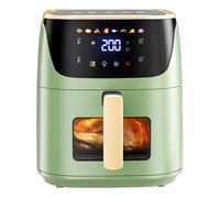 Friteuse à air sans huile ,Grande Capacité 7.4 L, Air Fryer 1500 W, 8 préprogrammes avec Fenêtre Transparente , Écran Tactile LED