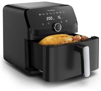 Friteuse À Air,Très Grande Capacité De 7.5L,8Programmes Prédéfinis,Format Compact,Easy Fry Mega,Ez8558F0,Noir