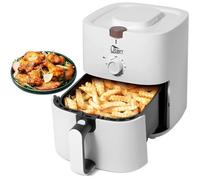 Friteuse à Air - Uten - 4L Friteuse Sans Huile 1500W Air Fryer pour 1 à 5 Personnes, Minuteur, Paniers Antiadhésifs, Sans BPA/PFOA