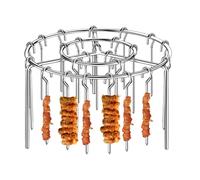 Friteuse à air verticale avec grill barbecue,Brochette Métallique pour Air Fryer | Accessoires De Gril Pour Four En Acier Inoxydable Pour Cuisiniers À Domicile Planificateurs De Repas Développeurs De