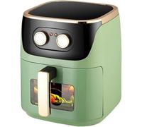 Friteuse à Air Visuelle 6l, Friteuse électrique Smart Frech Fry Entièrement Automatique Multifonctionnelle Domestique, 1500w, Ca Fry, Cuire, Réchauffer Et Déshydrater, Grün, Mechanical Model