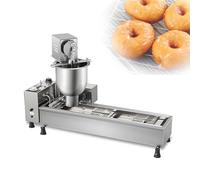 Friteuse À Beignets Automatique 7L À Une Rangée, Modèle Professionnel Numérique, Avec 3 Moules De Tailles Différentes, Épaisseur De Pâte Réglable, Température De L'Huile Et Temps De Friture Contrôlab