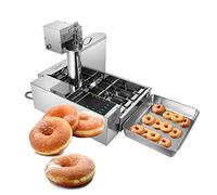 Friteuse à beignets automatique professionnelle avec commande numérique, épaisseur réglable, trémie en acier inoxydable de 5,5 l, 1750 unités/heure