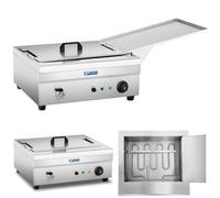 Friteuse à beignets de poisson avec bac d'égouttage 3200W 230V 14L