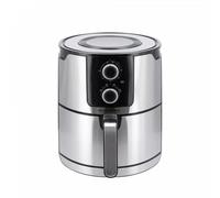 JUST PERFECTO Friteuse Sans Huile 4L | 1400 W | Acier inoxydable | Avec fonction minuterie | Passe au lave-vaisselle | Airfryer, friteuse à air enroué, friteuse