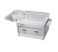 Friteuse à gaz GPL commerciale, 20 L/30 L, acier inoxydable, puissance de feu réglable avec paniers et couvercle, idéale pour la cuisson des frites
