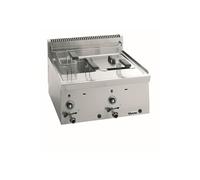 Friteuse a gaz professionnelle 600 mm 2 cuves de 8 litres
