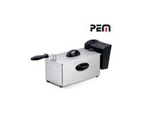 Friteuse à huile en inox 2000W - Capacité 3L avec cuve indépendante