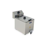 Friteuse Atosa Friteuse à Poser en Inox avec Vidange 8 L H 395 à 430 mm