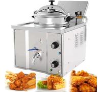 Friteuse À Pression Électrique De Comptoir, Acier Inoxydable 304, Friteuse À Air Commerciale Pour Poulet Et Poisson, Grand Réservoir D'Huile Pour Restaurants Et Snacks, Appareil De Cuisson Efficace
