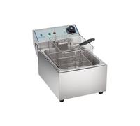 Friteuse acier inox 1 bac 10 litres cuve amovible professionnelle 3614005