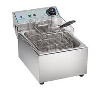 Friteuse acier inox 1 bac 10 litres cuve amovible professionnelle 3614005
