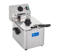 Friteuse acier inox 1 bac 8 litres cuve amovible thermostat EGO professionnelle