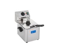 Friteuse acier inox 1 bac 8 litres cuve amovible thermostat EGO professionnelle