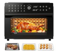 Friteuse Air Fryer XXL 30L - Four Électrique à Air Chaud, Écran Tactile LED, 18 Programmes, 2 Modes de Cuisson, 1800W, Minuterie 8h, 7 Accessoires et Livre de Recettes Inclus