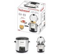 FRITEUSE + Appareil à FONDUE 2 EN 1 840W Design GRISE cadeau de noël