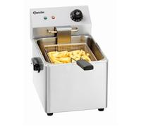 Bartscher Friteuse professionnelle Snack III – acier inoxydable, 8 L, 230 V, 3,25 kW