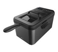 Cecotec Friteuse numérique Cleanfry Luxury 3000 Black. Design élégant en acier inoxydable et laquée noir avec 3,2 L de capacité et 5 programmes préétablis. (3,2 L, Dark)