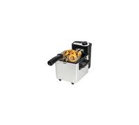 Cecotec Friteuse Acier Inoxydable CleanFry 1,5 L, Filtre OilClean, 1,5 L. 1000 W de Puissance, Inclut un filtre OILCLEANER pour