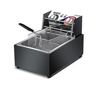 Friteuse commerciale 10L électrique, Huile d’induction de comptoir professionnelle, Poisson, Fonction de contrôle de la température pour et à usage domestique