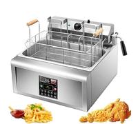Friteuse commerciale 16L,levage automatique,température 50-200℃,for cuisine