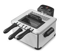 Friteuse Commerciale 5l En Acier Inoxydable Avec Minuterie Et Panier, Température Réglable, Pour Restaurant, Café Et Restauration