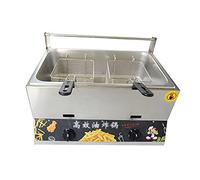 Friteuse commerciale 6L / 12L Single Pot LPG Gas Comptoir en acier inoxydable avec panier, cuisinière extérieure, pour frites Home Kitchen Restaurant