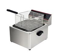 Friteuse commerciale 6L / 8L Graisse électrique, Comptoir en acier inoxydable 304, Température réglable, Nettoyage facile, Pour la dinde, les frites, les beignets et plus encore