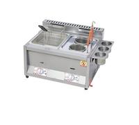 Friteuse commerciale à dinde électrique avec grand panier de comptoir en acier inoxydable épaissi for restaurants et snack-bars Chauffage Rapide(B)