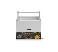 Friteuse commerciale à dinde électrique avec grand panier de comptoir en acier inoxydable épaissi for restaurants et snack-bars Chauffage Rapide(A)